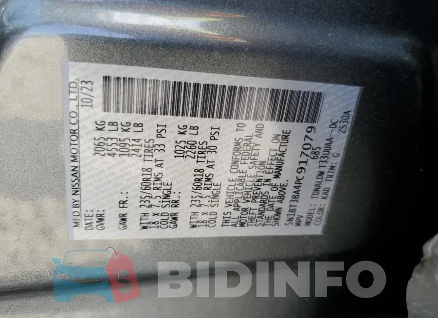 5N1BT3BA4PC917079 Photo# 14