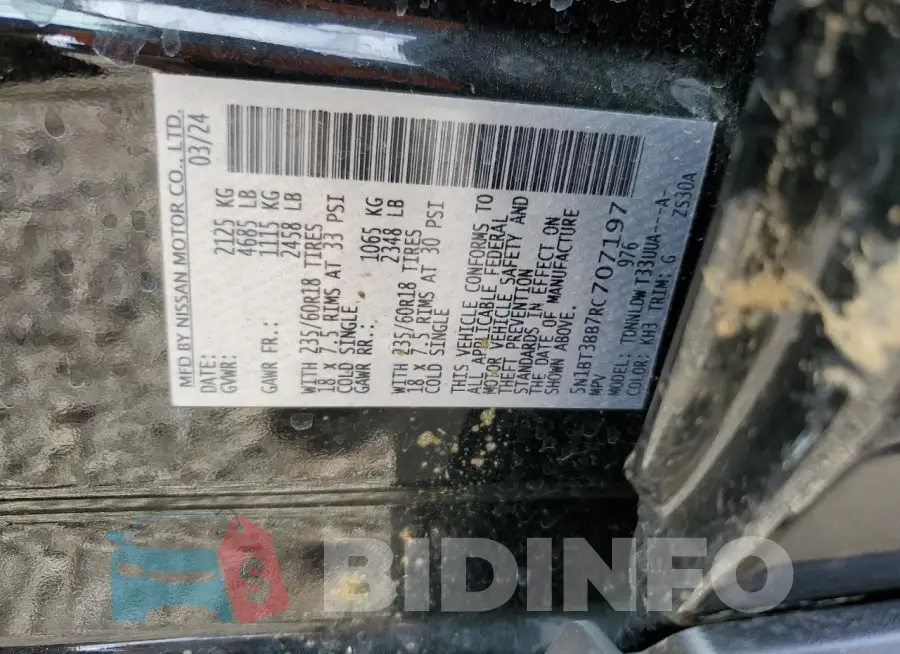 5N1BT3BB7RC707197 Photo# 14