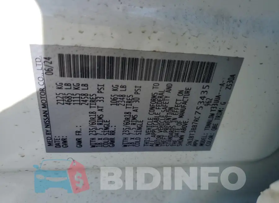 5N1BT3BB7RC753435 Photo# 14