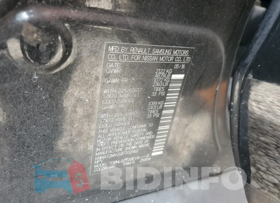 KNMAT2MV2GP702562 Photo# 13
