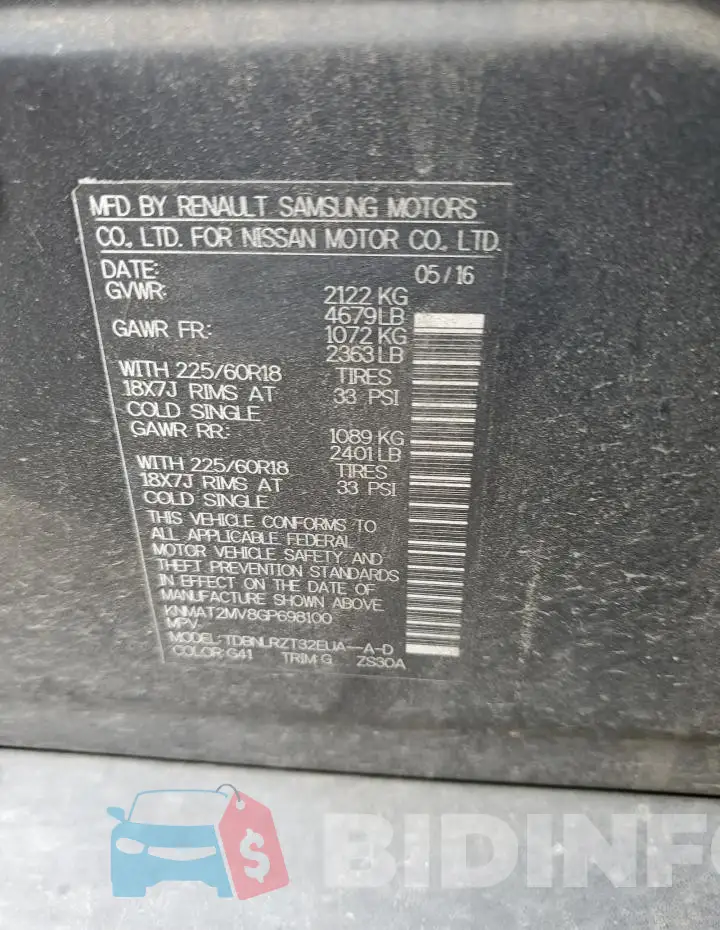 KNMAT2MV8GP698100 Photo# 12