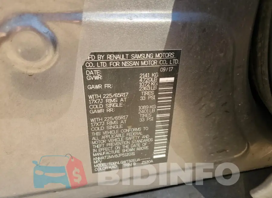 KNMAT2MV8JP512031 Photo# 13