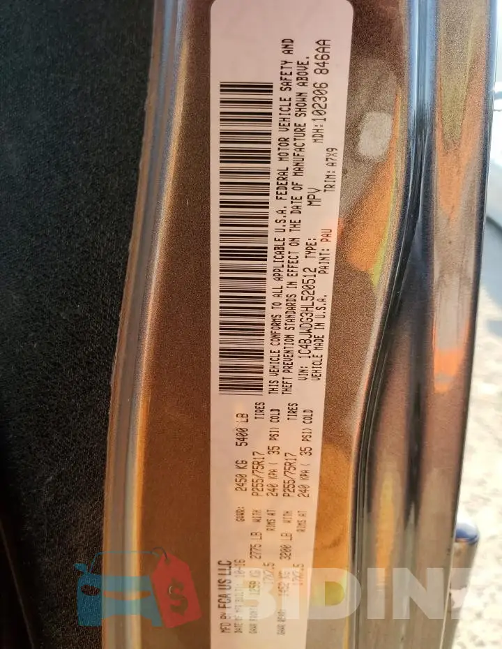 1C4BJWDG3HL520512 Photo# 12