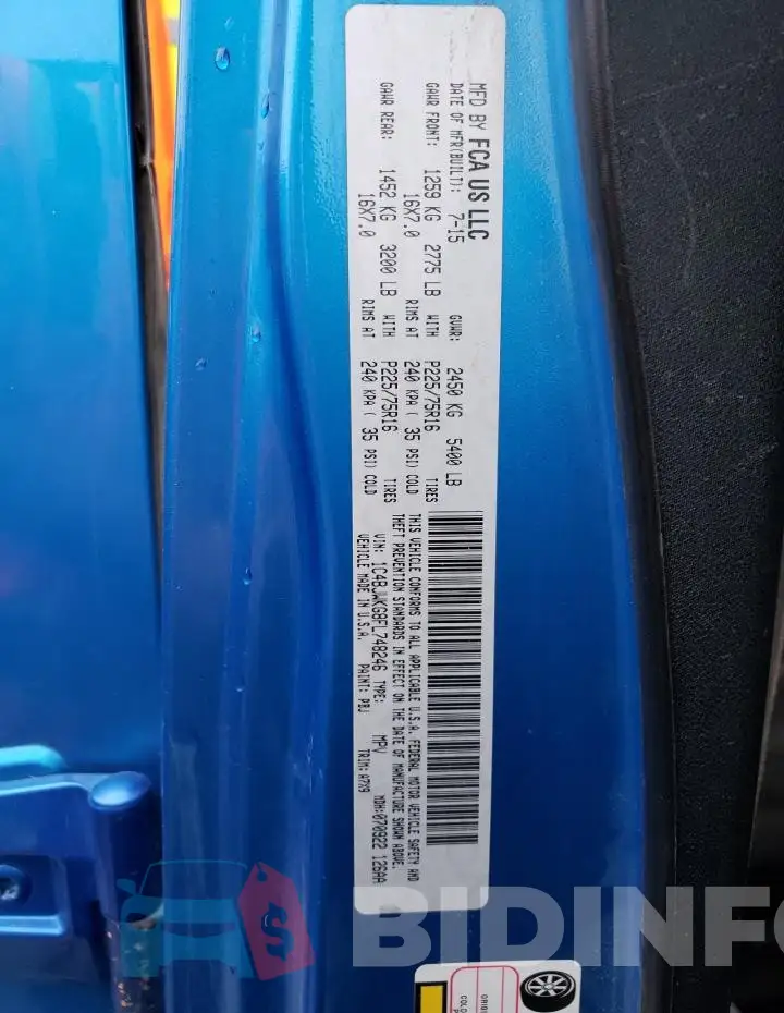1C4BJWKG8FL748246 Photo# 12