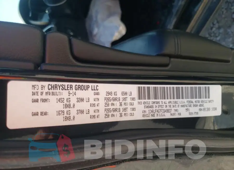 1C4RJFAG7FC649837 Photo# 10