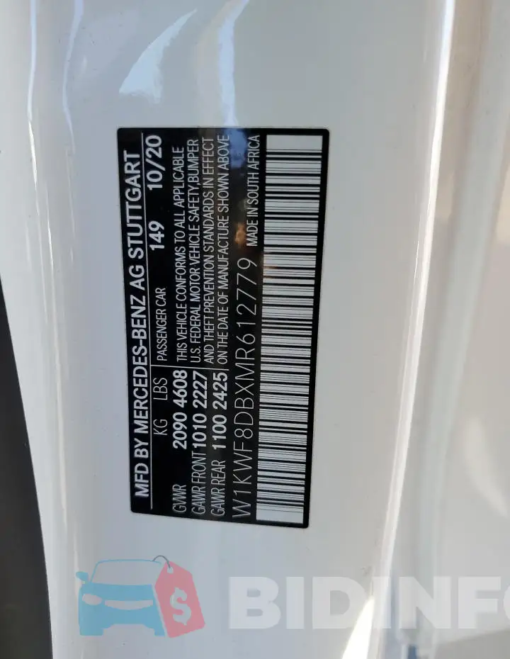 W1KWF8DBXMR612779 Photo# 12