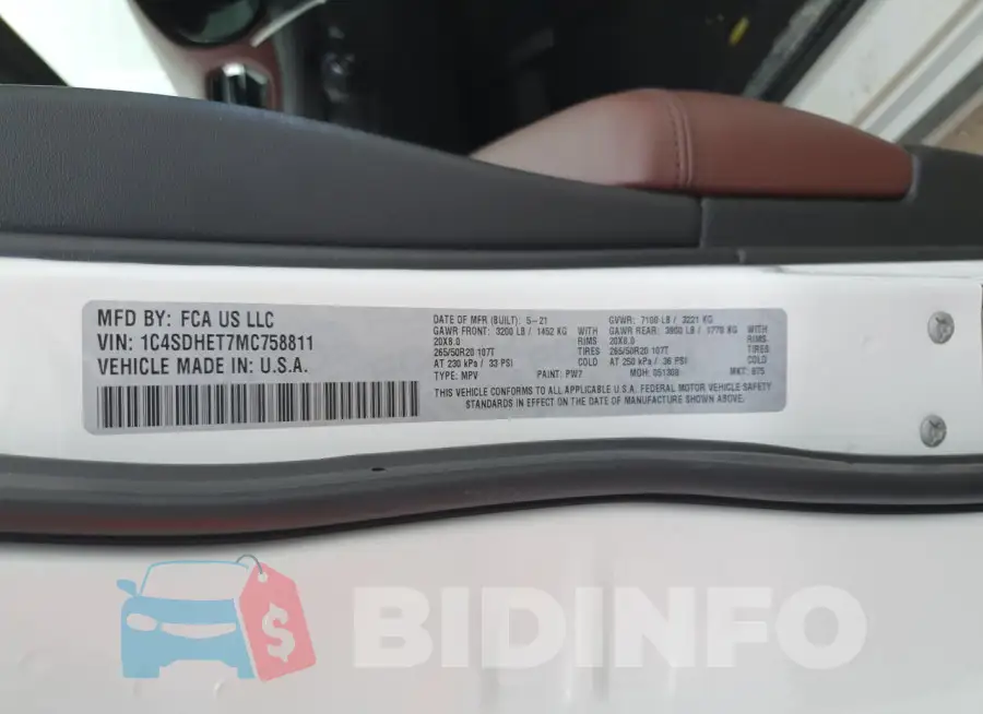 1C4SDHET7MC758811 Photo# 14