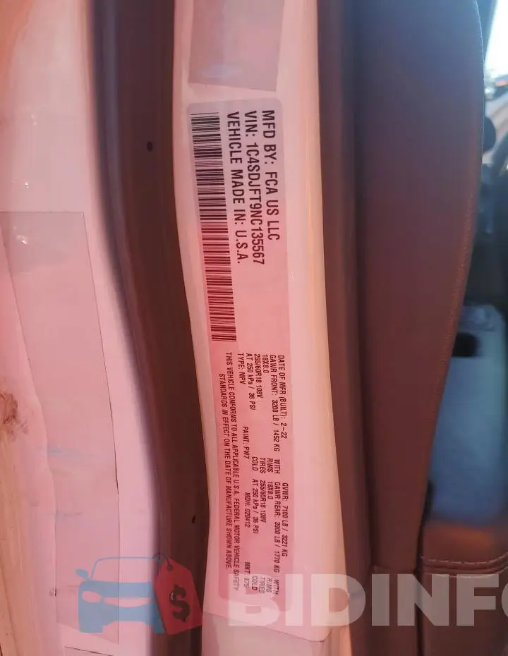1C4SDJFT9NC135567 Photo# 13