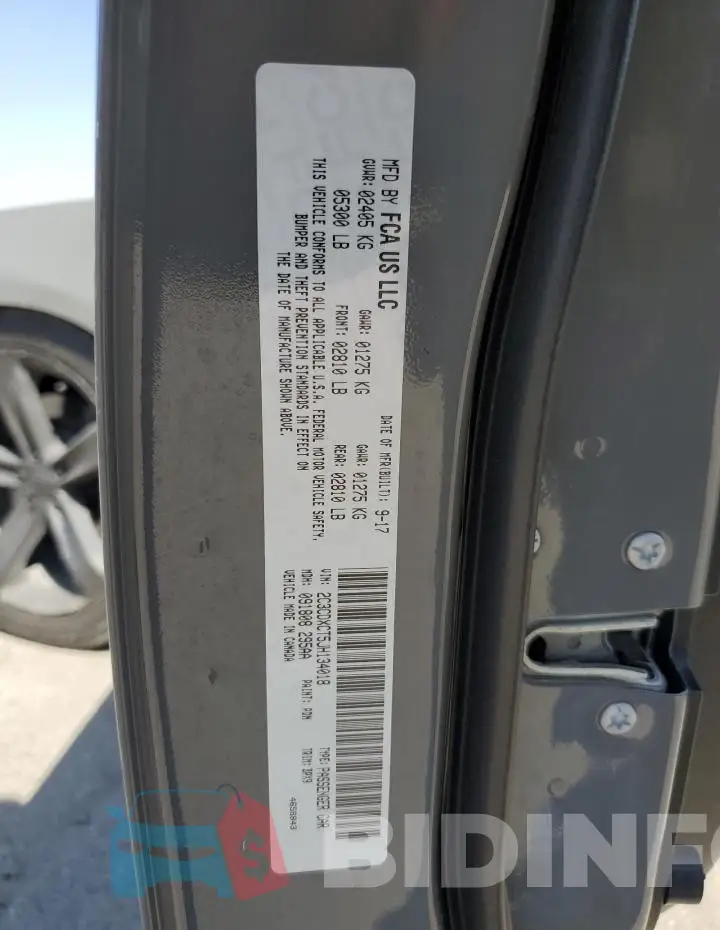 2C3CDXCT5JH134018 Photo# 12