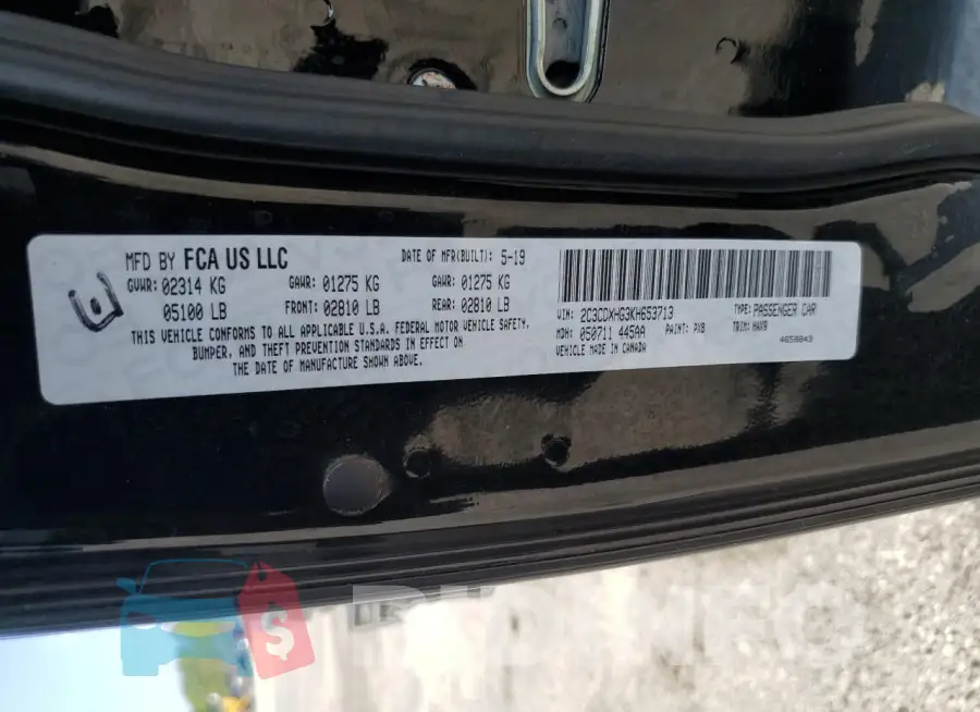 2C3CDXHG3KH653713 Photo# 13