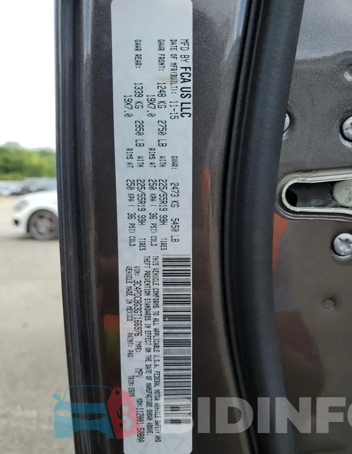 3C4PDCBG3GT166976 Photo# 13