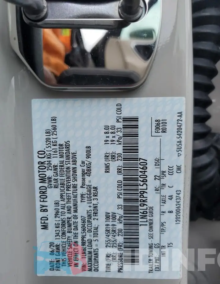 1LN6L9RP9L5604607 Photo# 12