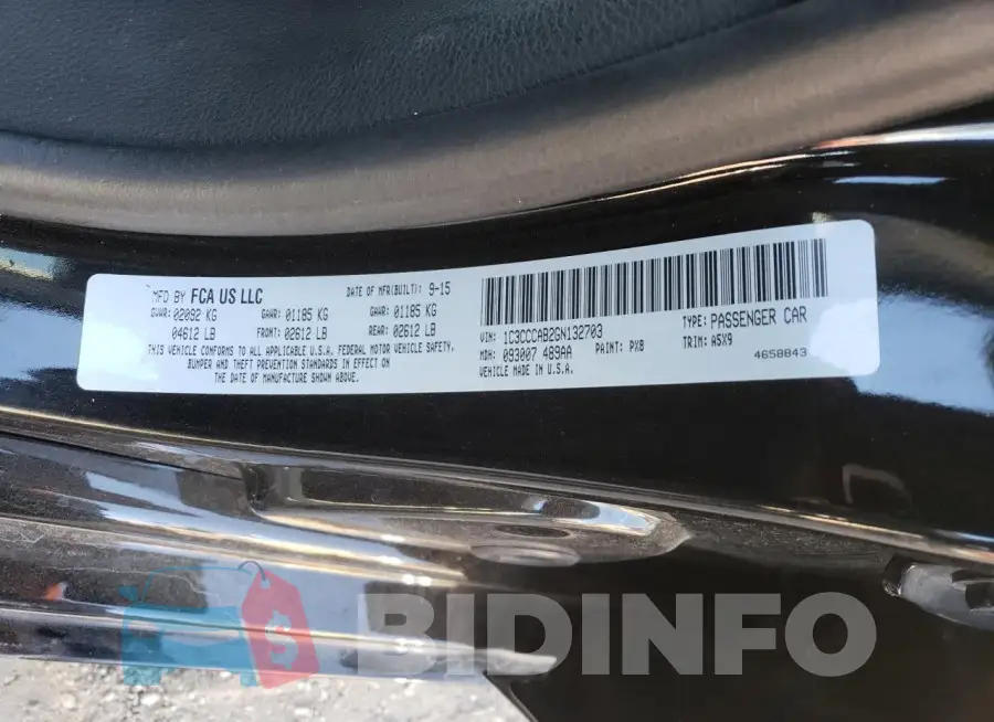 1C3CCCAB2GN132703 Photo# 12