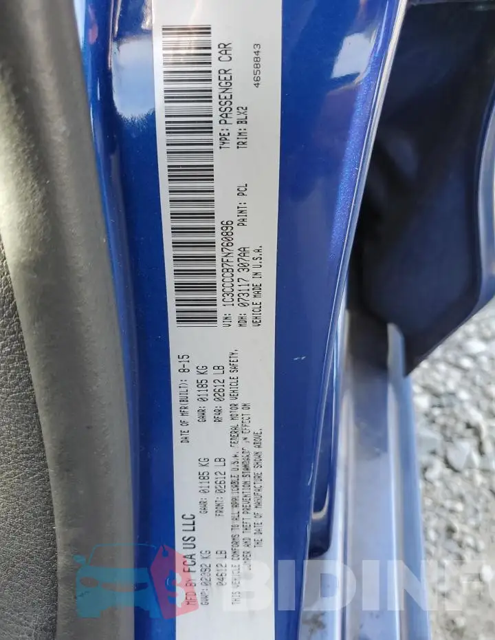 1C3CCCCB7FN760896 Photo# 12