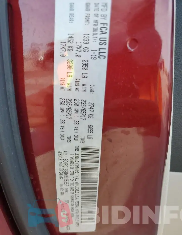 2C4RC1BG8KR625057 Photo# 13