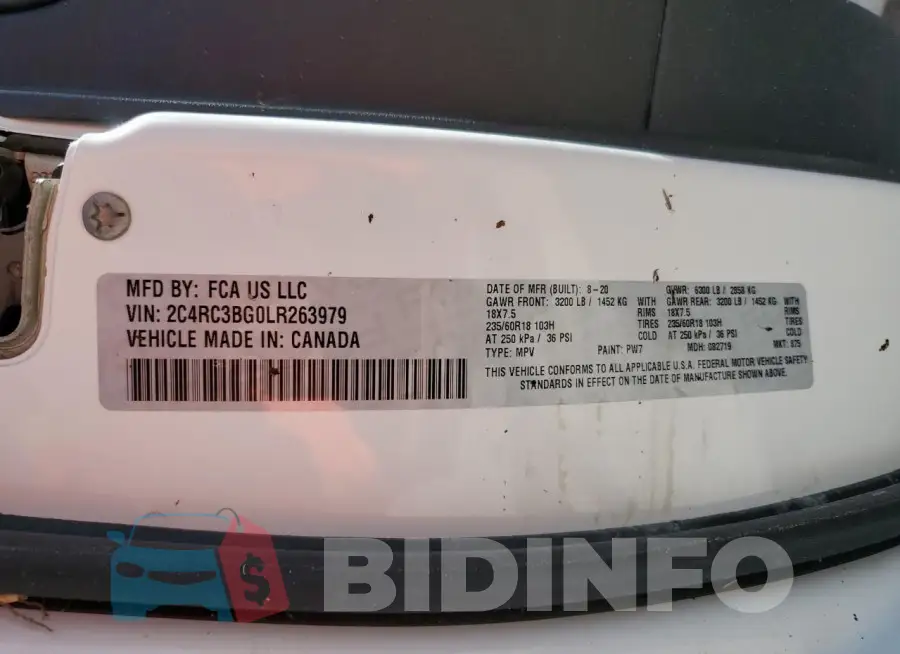 2C4RC3BG0LR263979 Photo# 14