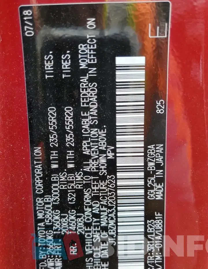JTJBZMCA3J2037623 Photo# 12