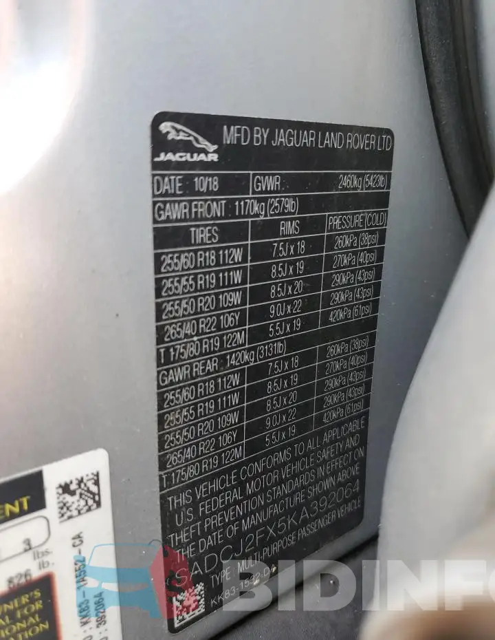 SADCJ2FX5KA392064 Photo# 13