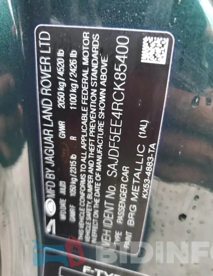 SAJDF5EE4RCK85400 Photo# 13