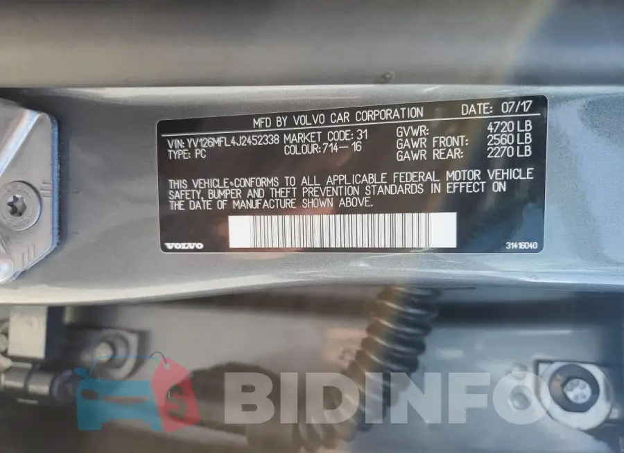 YV126MFL4J2452338 Photo# 12