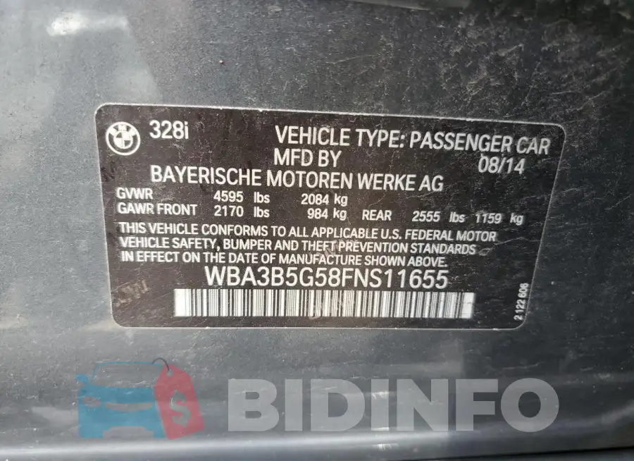 WBA3B5G58FNS11655 Photo# 12