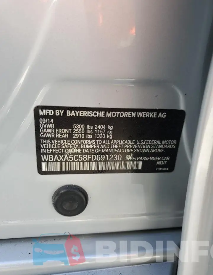 WBAXA5C58FD691230 Photo# 13