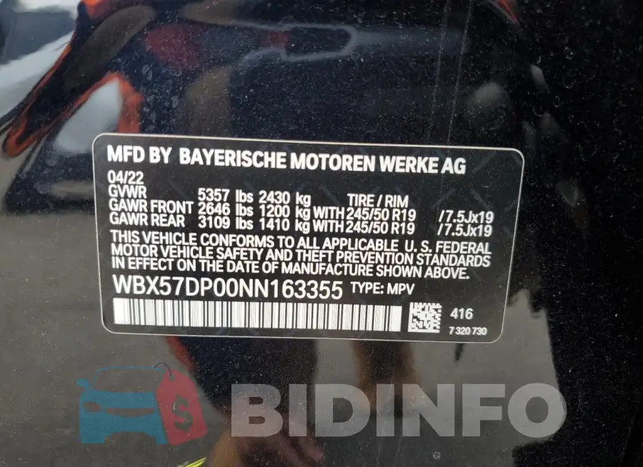 WBX57DP00NN163355 Photo# 13
