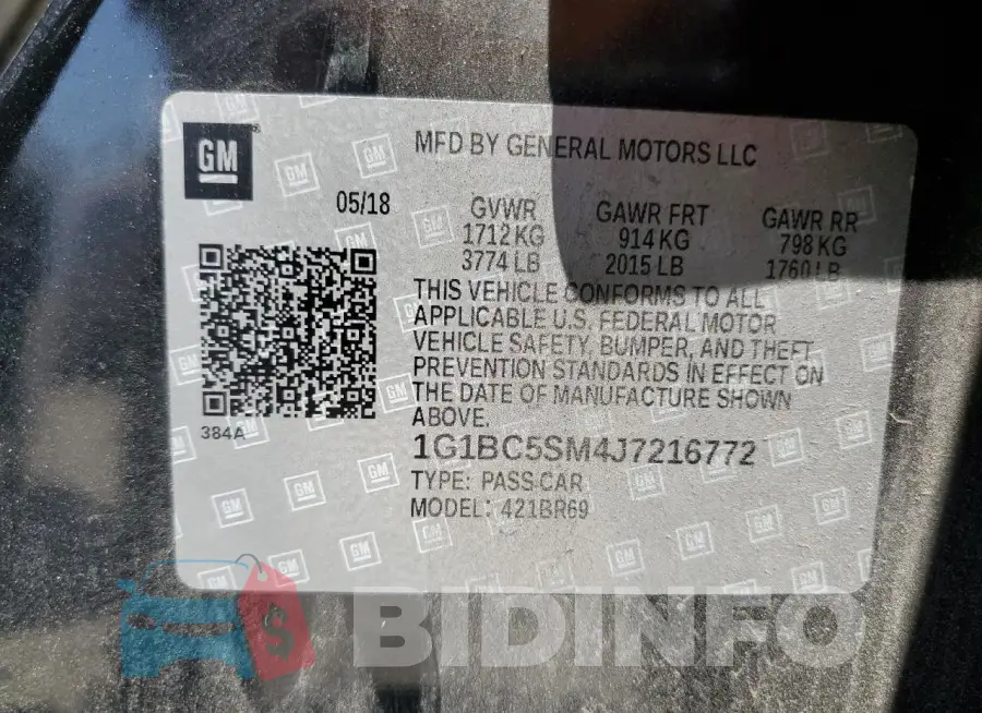 1G1BC5SM4J7216772 Photo# 13