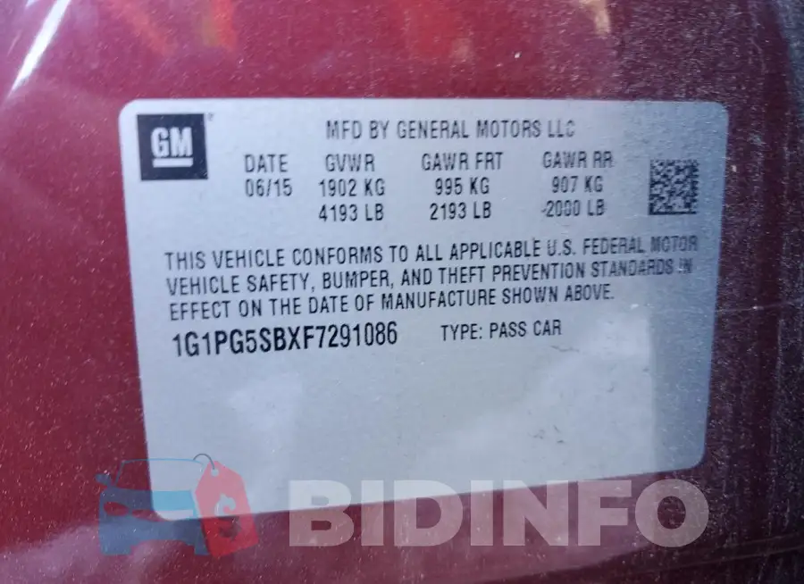 1G1PG5SBXF7291086 Photo# 12