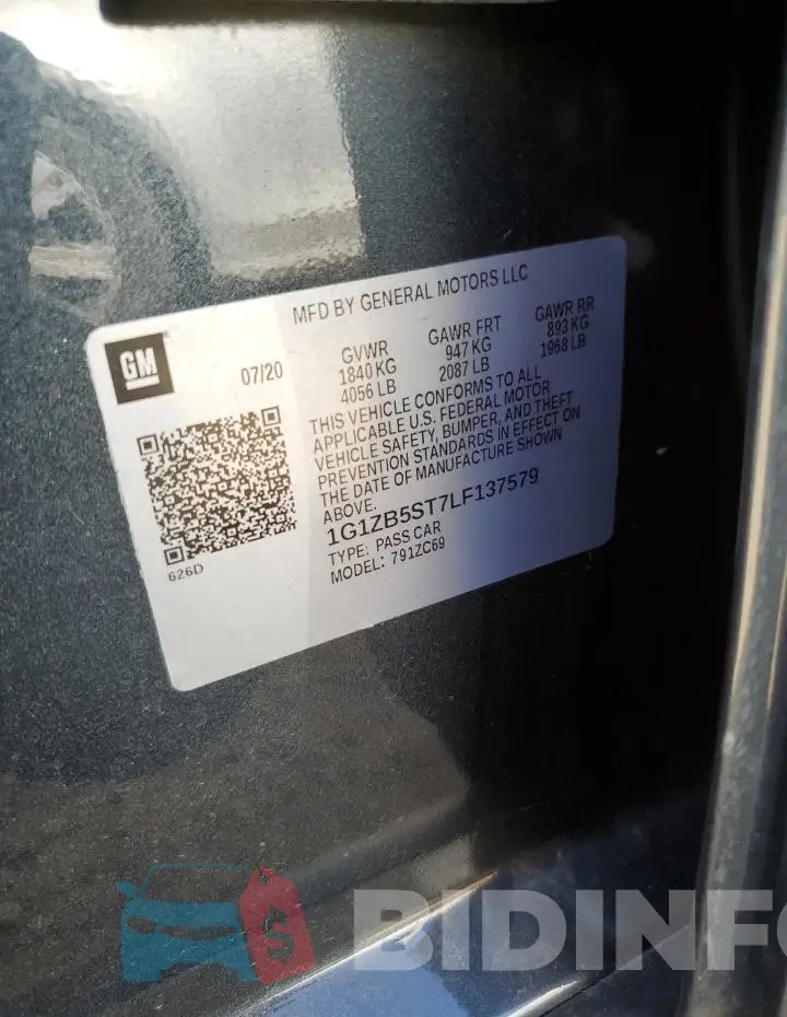 1G1ZB5ST7LF137579 Photo# 12