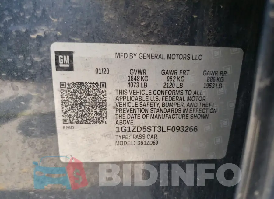 1G1ZD5ST3LF093266 Photo# 12