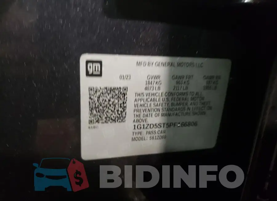 1G1ZD5ST5PF166806 Photo# 12