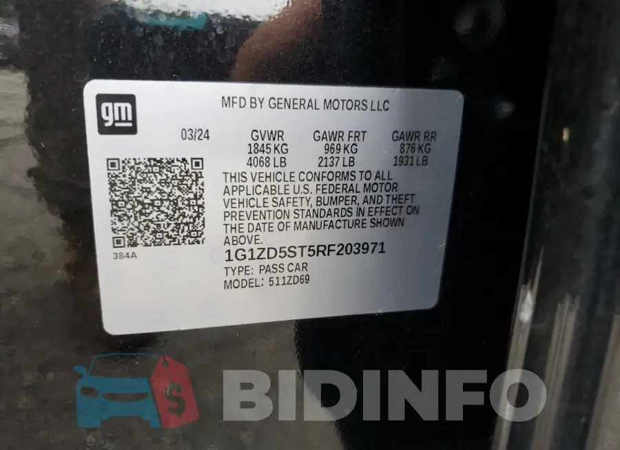 1G1ZD5ST5RF203971 Photo# 12