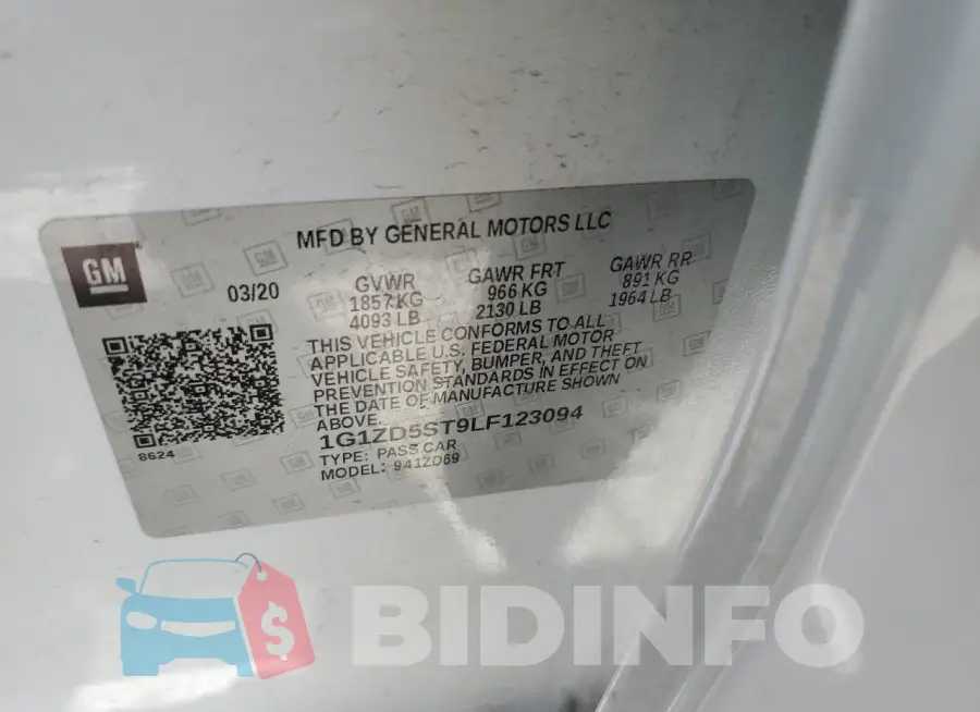 1G1ZD5ST9LF123094 Photo# 12