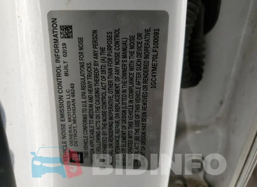 1GC4YME70LF100091 Photo# 12