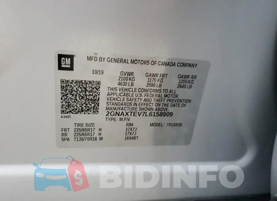 2GNAXTEV7L6158909 Photo# 12