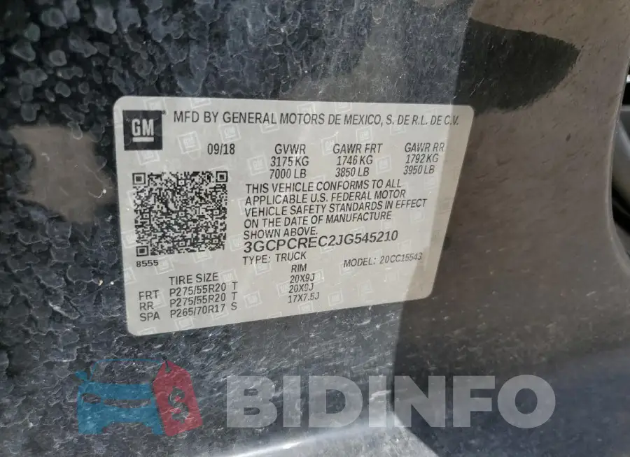 3GCPCREC2JG545210 Photo# 12