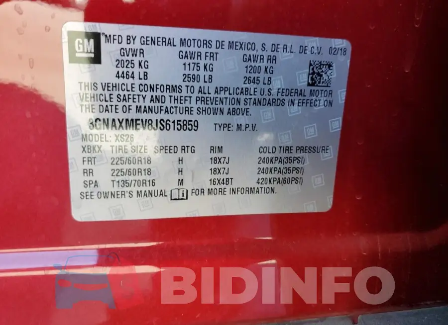 3GNAXMEV8JS615859 Photo# 12