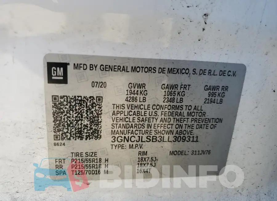3GNCJLSB3LL309311 Photo# 12