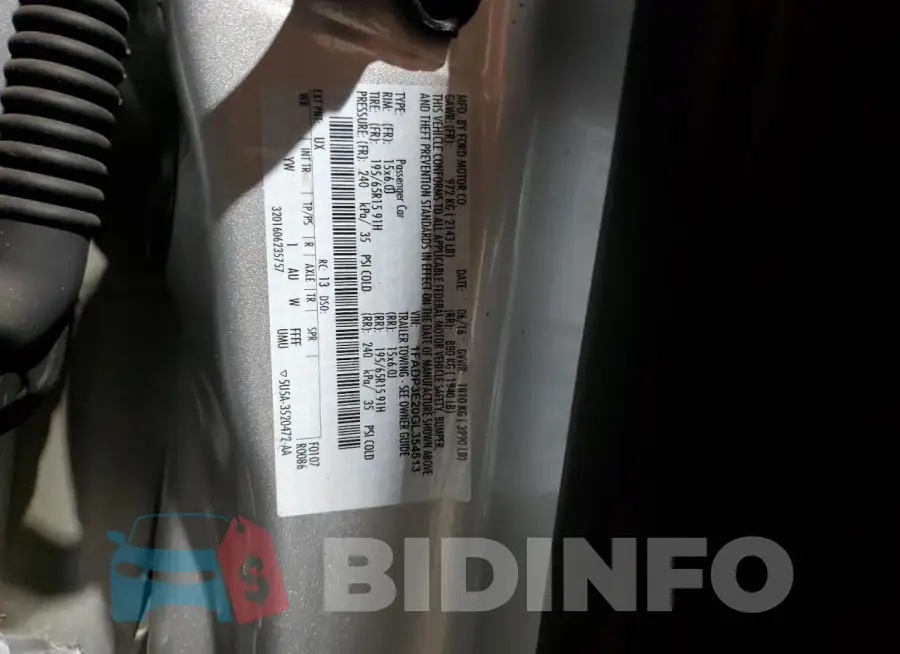 1FADP3E20GL354513 Photo# 12
