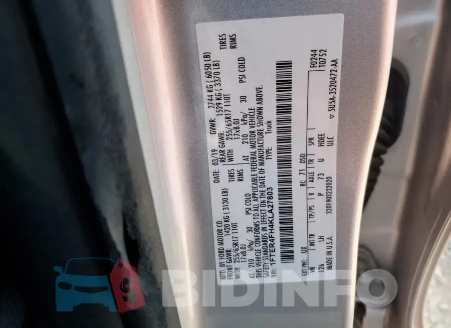 1FTER4FH4KLA27803 Photo# 12