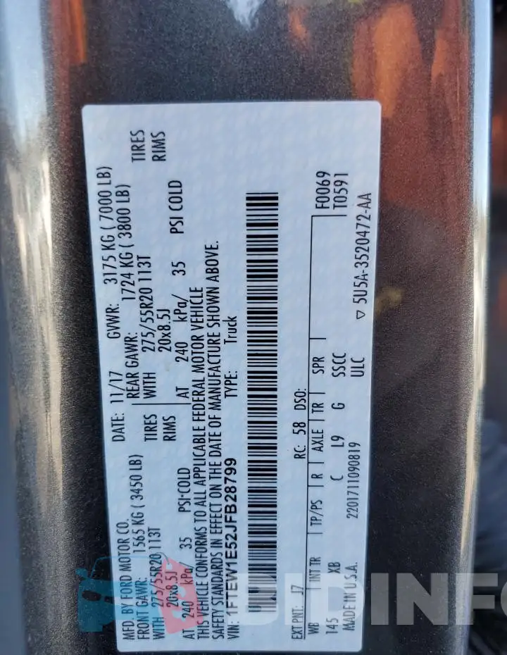 1FTEW1E52JFB28799 Photo# 12