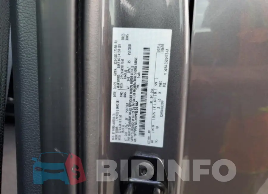 1FTFW1ED0PFB59182 Photo# 13