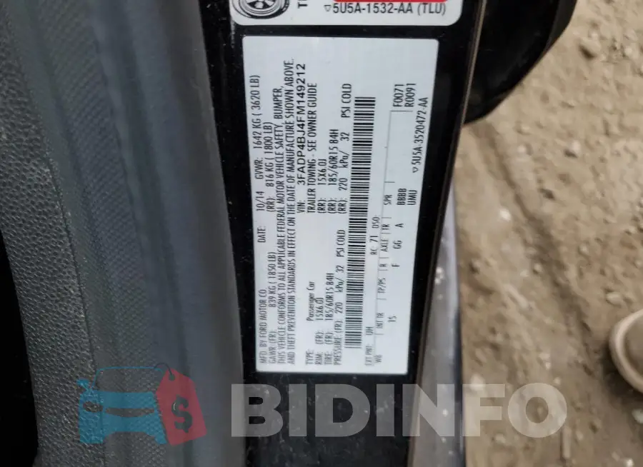3FADP4BJ4FM149212 Photo# 12