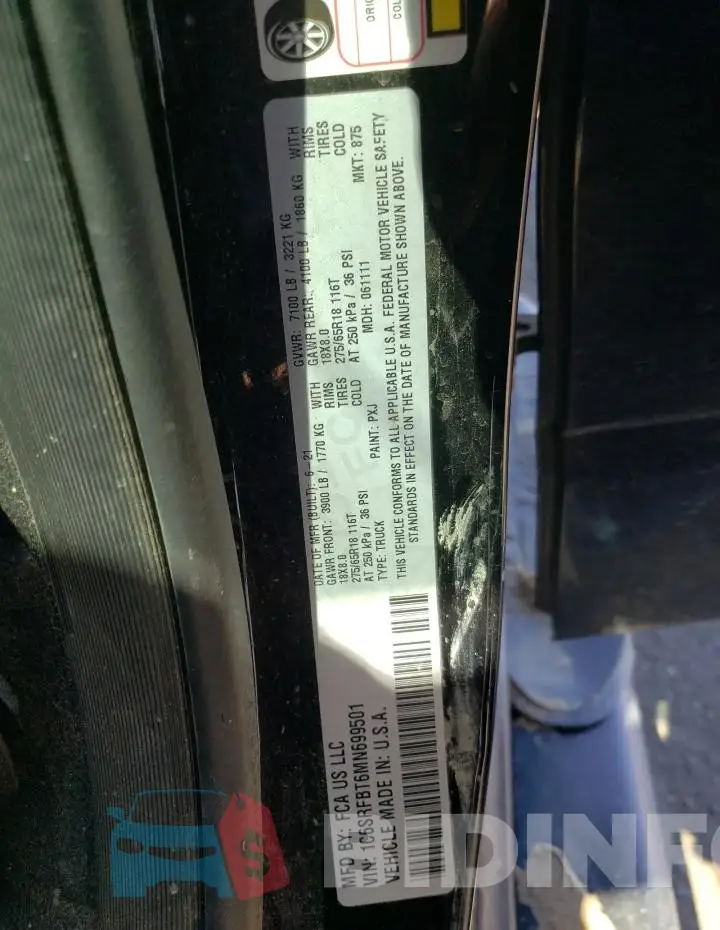 1C6SRFBT6MN699501 Photo# 12