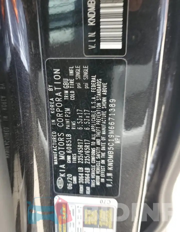 KNDMB5C19M6671389 Photo# 14