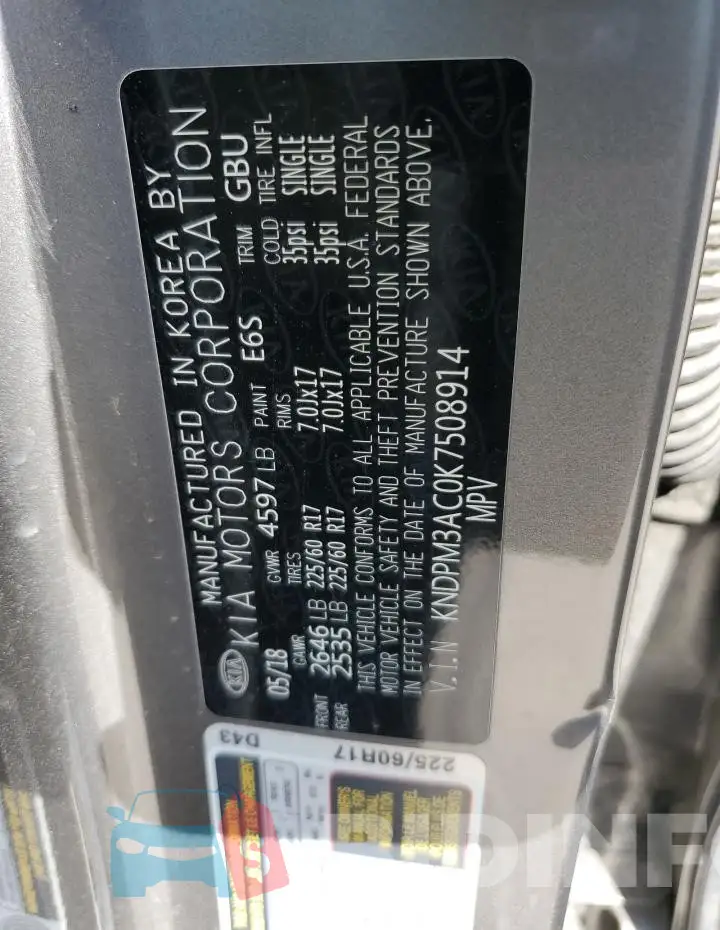 KNDPM3AC0K7508914 Photo# 13