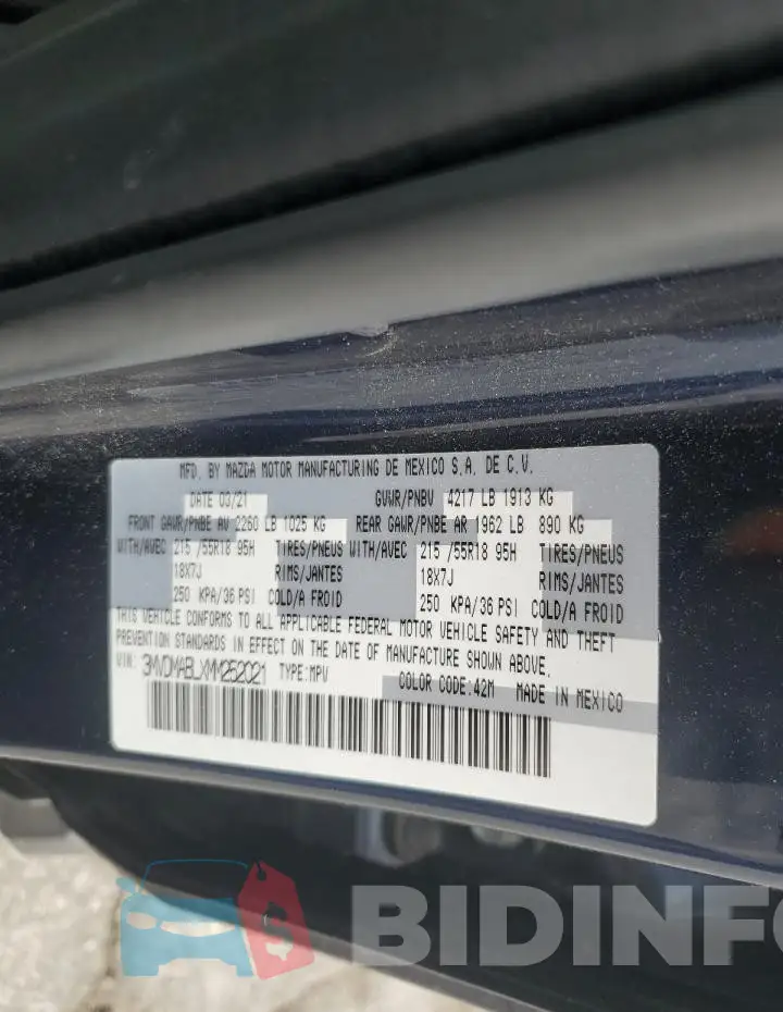 3MVDMABLXMM252021 Photo# 12