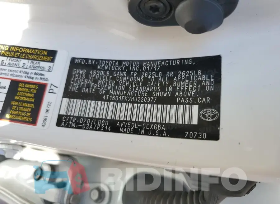 4T1BD1FK2HU220977 Photo# 12
