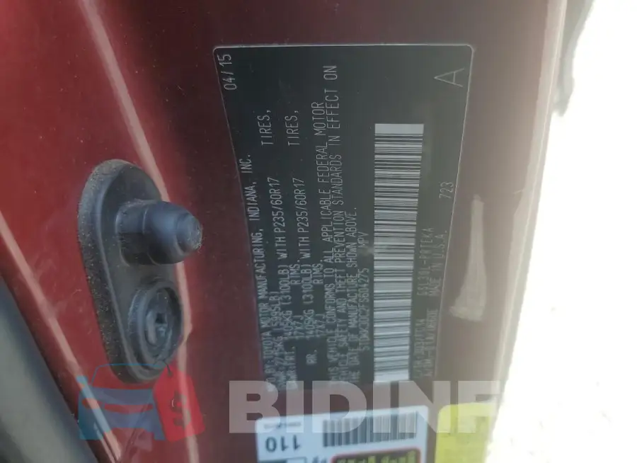 5TDKK3DC2FS604275 Photo# 13